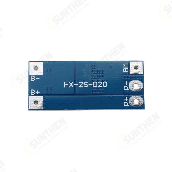 2S 10A 7.4V 8.4V 18650 Lithium Battery Protection Board Balanced Function Overcharged Protection