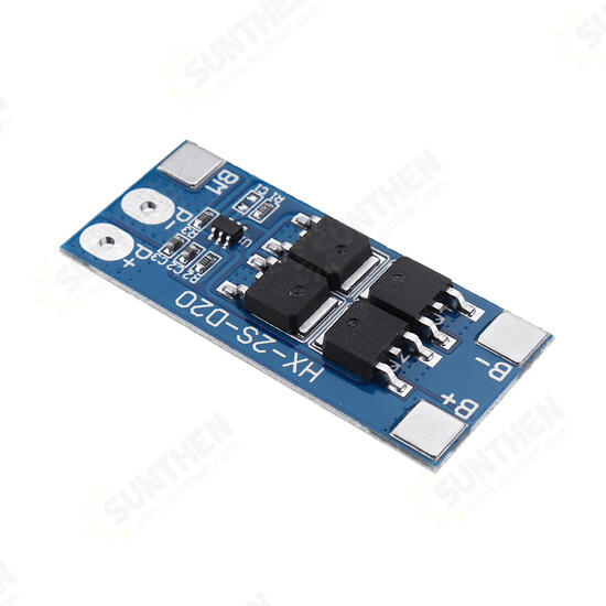 2S 10A 7.4V 8.4V 18650 Lithium Battery Protection Board Balanced Function Overcharged Protection