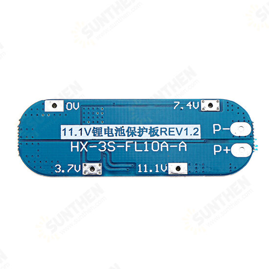 3S 10A 11.1V 12V 12.6V Lithium Battery Charger Protection Board Module for 18650 Li-ion Lipo Battery Cells BMS 3.7V