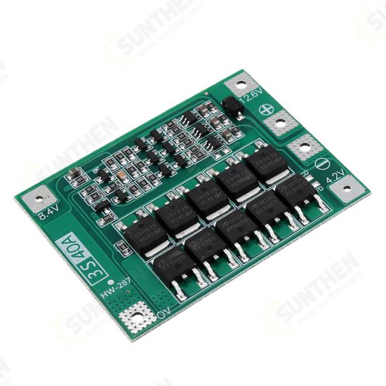 3S 11.1V 12.6V 40A 18650 Li-ion Lithium Battery BMS Protection Board