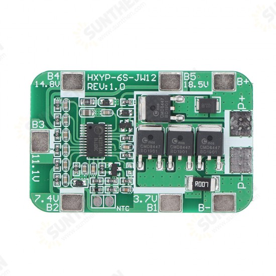 3pcs 6S 14A 22.2V 18650 Battery Protection Board for 18650 Li-ion Lithium Battery Cell Charger Protect Module PCB BMS