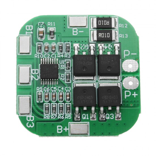 3pcs DC 14.8V / 16.8V 20A 4S Lithium Battery Protection Board BMS PCM Module For 18650 Lithium LicoO2 / Limn2O4 Short Circuit Protection