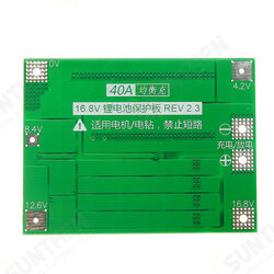 4S 40A Li-ion Lithium Battery 18650 Charger PCB BMS Protection Board with Balance For Drill Motor 14.8V 16.8V Lipo Cell Module 4S 40A Li-ion Lithium Battery 18650 Charger PCB BMS Protection Board with Balance For Drill Motor 14.8V 16.8V Lipo Cell Module