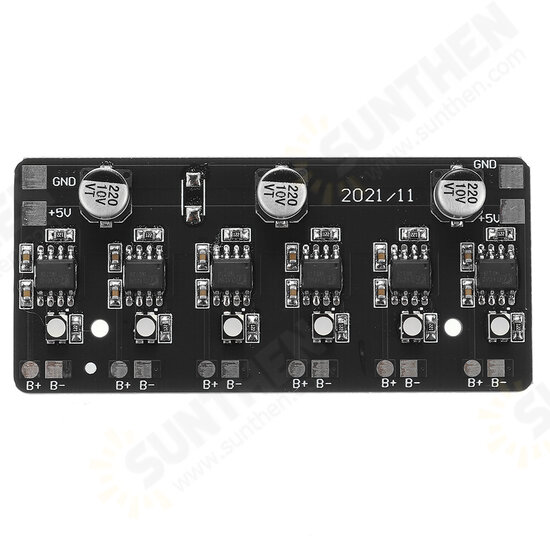 5V 1000mA Input 4056 Lithium Battery Charging Module Independent 6 Groups Parallel Input Circuit