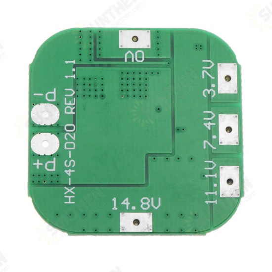 5pcs DC 14.8V / 16.8V 20A 4S Lithium Battery Protection Board BMS PCM Module For 18650 Lithium LicoO2 / Limn2O4 Short Circuit Protection