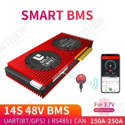 BMS 14S 48V 150A 200A 250A 18650 Smart BMS Bluetooth 485 to USB Device CAN NTC UART Software Li-on Battery Protection Board BMS 14S 48V 150A 200A 250A 18650 Smart BMS Bluetooth 485 to USB Device CAN NTC UART Software Li-on Battery Protection Board