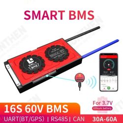 BMS 16S 60V 30A 40A 50A 60A 3.7V 18650 Li-ion Lithium Protection Board with Balance bluetooth APP PC Software R485 BMS 16S 60V 30A 40A 50A 60A 3.7V 18650 Li-ion Lithium Protection Board with Balance bluetooth APP PC Software R485