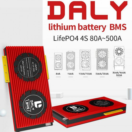 BMS 3.2V 4S 80A 120A 200A 300A 500A LiFepo4 18650 BMS PCM Battery with Balance for lili ion Lipo Battery Cell Pack Module