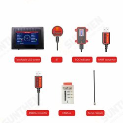 Smart BMS Accessory bluetooth Module USB to UART/RS485 Cable CANbus Module Power Display Panel Touch LCD Screen Smart BMS Accessory bluetooth Module USB to UART/RS485 Cable CANbus Module Power Display Panel Touch LCD Screen