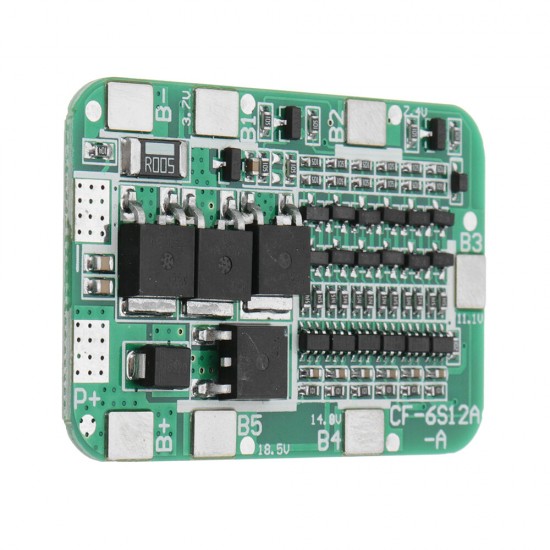 DC 24V 15A 6S PCB BMS Protection Board For Solar 18650 Li-ion Lithium Battery Module With Cell