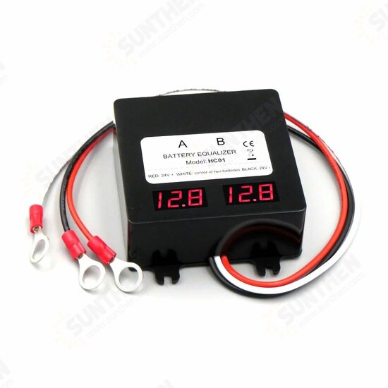 HC01 HC02 Battery Balancer Lead Acid Battery Equalizer Charger Regulators Controller with LED Digital Dispaly 24V 48V