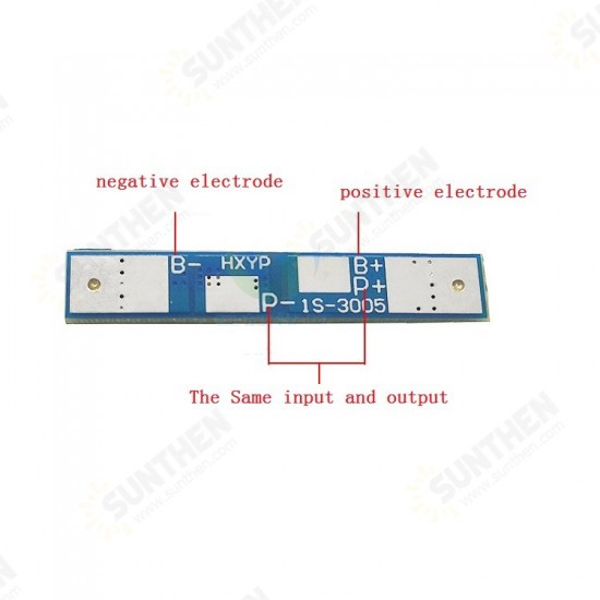 HX-1S-3038/HX-1S-30051S 3.7V Lithium Battery Protection Board 4.2V Charging Voltage Short-circuit Protection 2.5A Current-limit