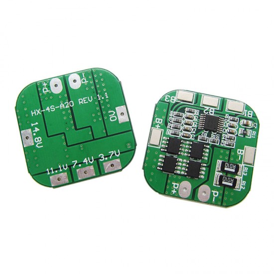 HX-4S-A20 4S 20A 14.8V 16.8V18650 Lithium Battery Protection Board Overcharge and Overdischarge Short-circuit Protection
