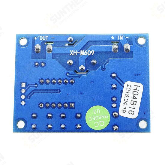 XH-M609 DC Voltage Protection Module Lithium Battery Undervoltage Deficit Low Power Disconnect Protection Module Board DC Output 6-60V