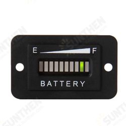 10 Segment LED 36V Battery Indicator Battery Tester Meter Gauge Coulombmeter for Golf Cart Yacht RV Motorcycle Forklift Etc 10 Segment LED 36V Battery Indicator Battery Tester Meter Gauge Coulombmeter for Golf Cart Yacht RV Motorcycle Forklift Etc