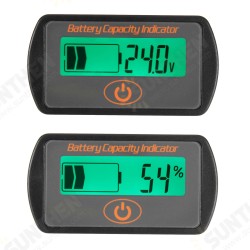 12V/24V Battery Gauge Meter Digital LCD Lead Acid Voltage Level Indicate Voltmeter 12V/24V Battery Gauge Meter Digital LCD Lead Acid Voltage Level Indicate Voltmeter