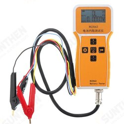 RC3563 Battery Internal Resistance Tester Battery Internal Resistance Tester Lithium Nickel Chromium Lead Acid Battery Test with Test Clips RC3563 Battery Internal Resistance Tester Battery Internal Resistance Tester Lithium Nickel Chromium Lead Acid Battery Test with Test Clips