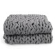 100x120cm Handmade Knitted Blankets Soft Warm Thick Line Cotton Throw Blankets
