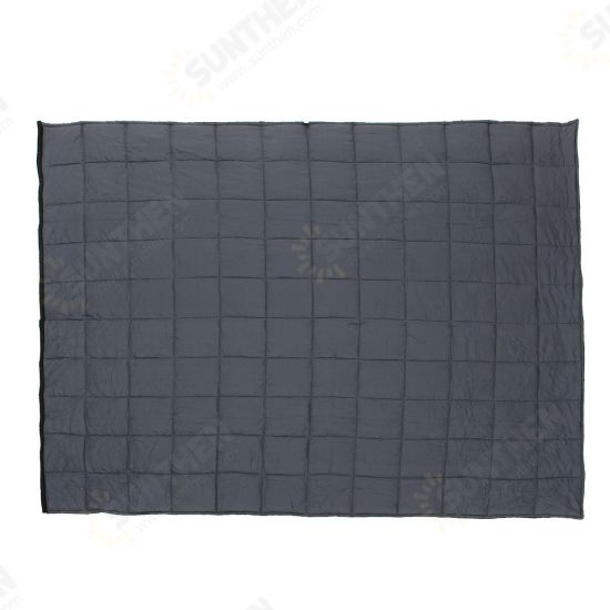 100x150CM Weighted Cotton Blanket Heavy Sensory Relax 4.5 / 7 / 9.5Kg Black Blankets