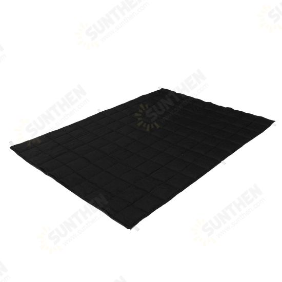 100x150CM Weighted Cotton Blanket Heavy Sensory Relax 4.5 / 7 / 9.5Kg Black Blankets