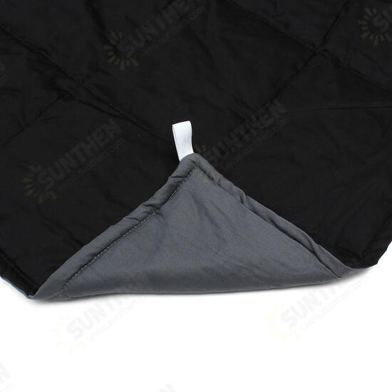 100x150CM Weighted Cotton Blanket Heavy Sensory Relax 4.5 / 7 / 9.5Kg Black Blankets