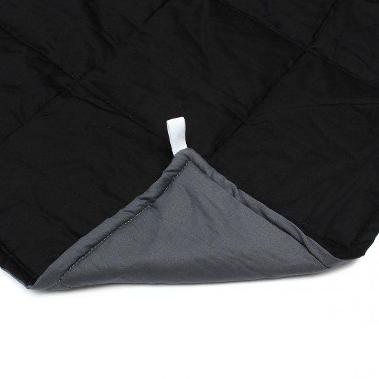 120x180CM Black Grey Weighted Blanket Cotton 7/9/11.5kg Heavy Sensory Relax Blankets