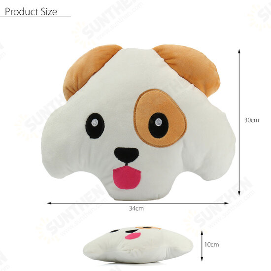 12inch Cute Puffy Dog Soft Pillow Emoticon Toys Funny Stuffed Cushion Doll Gifts