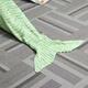 180*90CM Wave Yarn Knitting Mermaid Tail Blanket Birthday gift Blanket Bed Mat Sleep Bag