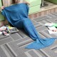 180x90CM Yarn Knitting Mermaid Tail Blanket Cashmese-like Warm Super Soft Sleep Bag Bed Mat