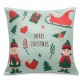 18inchx18inchChristmas LED Lights Linen Pillow Case Cushion Cover Sofa Case Home Decor