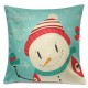 18inchx18inchChristmas LED Lights Linen Pillow Case Cushion Cover Sofa Case Home Decor