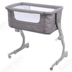 2-in-1 Portable Sideway Baby Crib Height Adjustment Infans Stitching Bed Removable Bed 2-in-1 Portable Sideway Baby Crib Height Adjustment Infans Stitching Bed Removable Bed