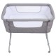 2-in-1 Portable Sideway Baby Crib Height Adjustment Infans Stitching Bed Removable Bed