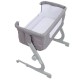 2-in-1 Portable Sideway Baby Crib Height Adjustment Infans Stitching Bed Removable Bed