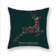 2020 Christmas Cushion Cover Green Home Decor Sofa Pillow Case Cover Seat Car Throw Pillowcase Christmas Decor