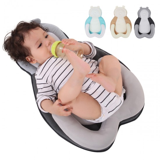 24 x 16inch Baby Sleep Stereotypes Pillow Anti Rollover Flat Head Positioning Pillow Infant Stereotypes Pillow For 0-12 Months