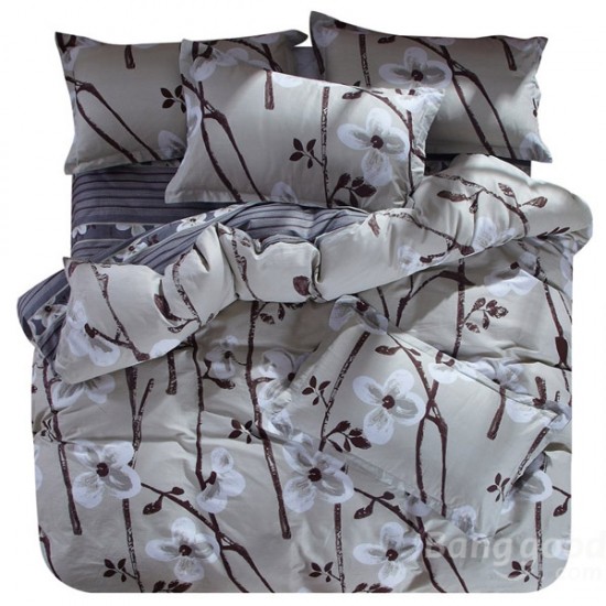 3 Or 4pcs Cotton Taffeta Legends Flower Reactive Printed Bedding Sets