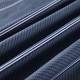 3 Or 4pcs Dark Blue Pure Cotton Taffeta Stripe Printed Bedding Sets