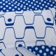 3 Or 4pcs Polyester Fiber Blue White Labyrinth Printed Double Sided Use Bedding Sets