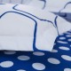 3 Or 4pcs Polyester Fiber Blue White Labyrinth Printed Double Sided Use Bedding Sets