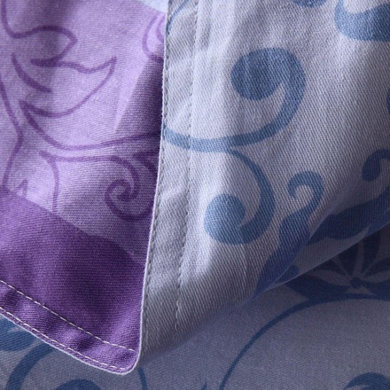 3 Or 4pcs Pure Cotton Flower Reactive Print Bedding Sets With Duvet Cover