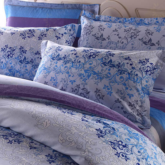 3 Or 4pcs Pure Cotton Flower Reactive Print Bedding Sets With Duvet Cover