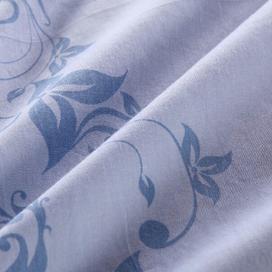 3 Or 4pcs Pure Cotton Flower Reactive Print Bedding Sets With Duvet Cover