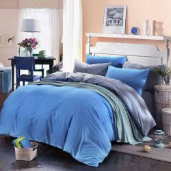 3 Or 4pcs Pure Cotton Sapphire Blue Grey Color Assorted Bedding Sets 3 Or 4pcs Pure Cotton Sapphire Blue Grey Color Assorted Bedding Sets