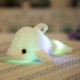 32cm Luminous Plush Dolphin Doll Glowing LED Light Animal Toys Soft Colorful Doll Pillow