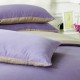 3/4pcs Pure Cotton Light Purple Grey Assorted Bedding Sets Plain Duvet Cover