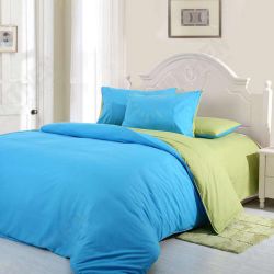 3/4pcs Pure Cotton Sky Blue Green Color Assorted Bedding Sets Plain Duvet Cover 3/4pcs Pure Cotton Sky Blue Green Color Assorted Bedding Sets Plain Duvet Cover
