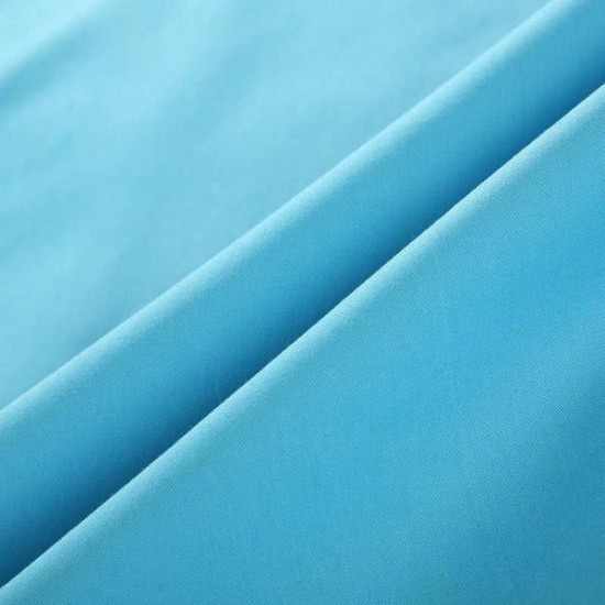 3/4pcs Pure Cotton Sky Blue Green Color Assorted Bedding Sets Plain Duvet Cover