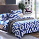 3/4pcs Suit Polyester Fiber Geometric Pattern Bedding Set