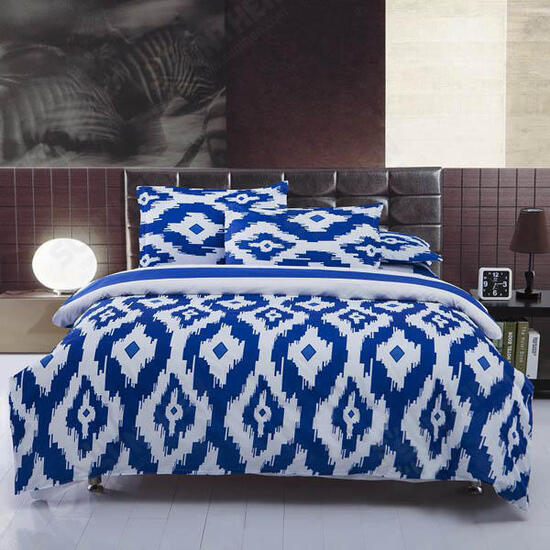 3/4pcs Suit Polyester Fiber Geometric Pattern Bedding Set